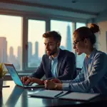 Современный владелец малого бизнеса и IT-фрилансер работают над разработкой сайта в 2026 году в [Ваш город]